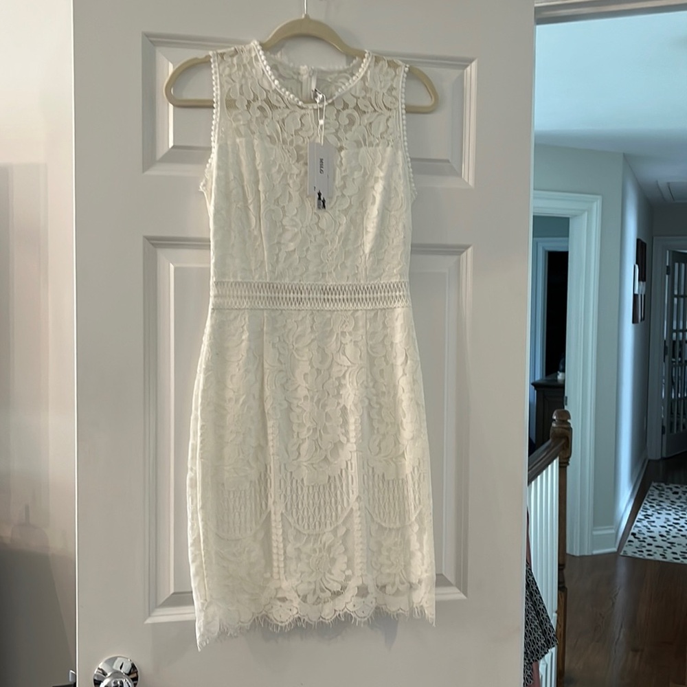 White lace dress